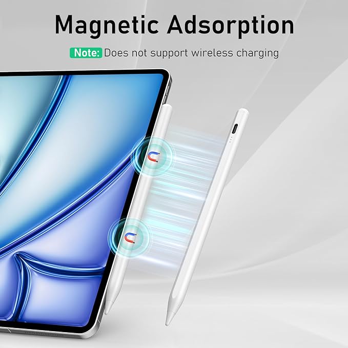 MEKO iPad Pencil Find My Stylus Pen for iPad with Easy ShortcutsCompatible with 2018-2025 Apple iPad A16/10/9/8 &amp Air 13/11 &amp Pro 12.9/13/11 &amp Mini 7/6/5 Anti-Lost &amp Fast Charging 1