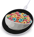 Bowl Filled Cereals Loops Phone Charger Magnetic Charging Pad Anti-Slip with USB Cable