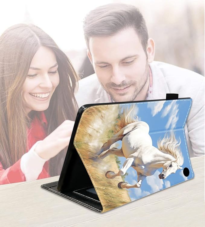 Running White Horse