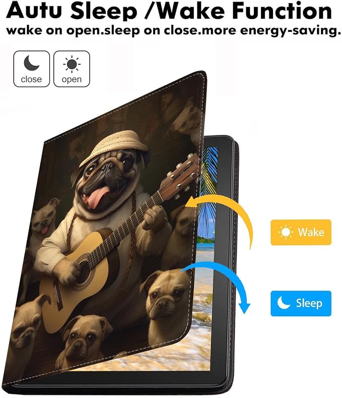 Funny Pug Playing Guitar