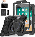 ROISKIN iPad 6th 5th Generation Case 9.7 Inch Pro 9.7 Air 2 with 360 Kickstand Hand Strap [Screen Protector 15ft Drop Protection]Heavy Duty Air 2 /Pro 9.7 / iPad 6th 5th Gen Case for Kids Women Men