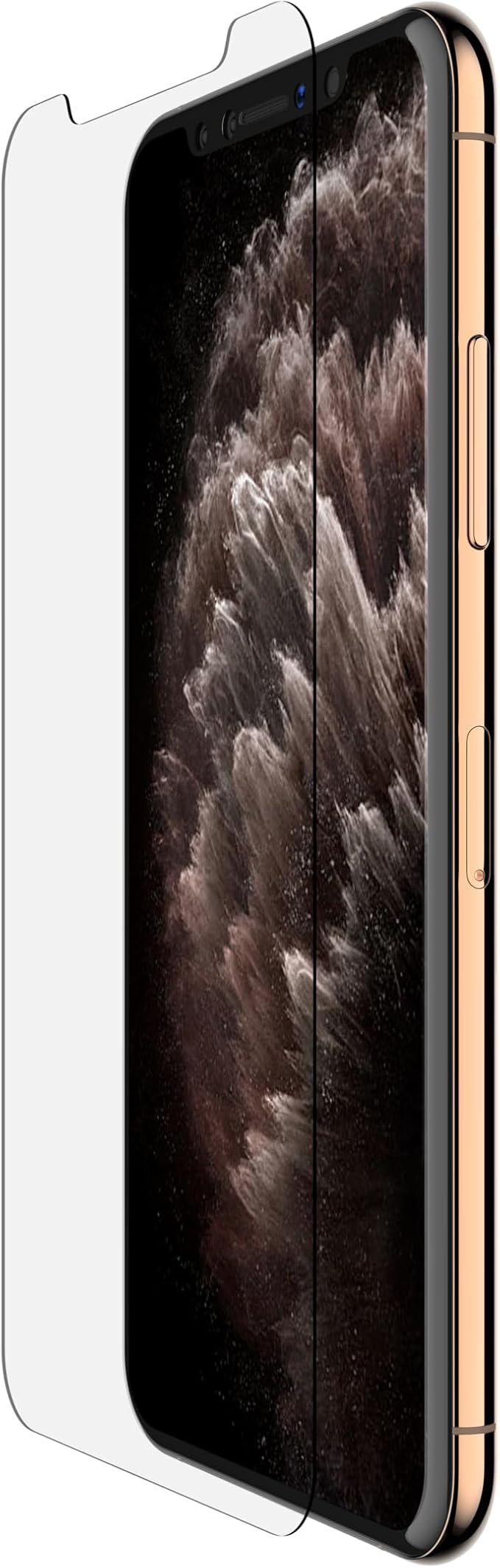 Belkin Screen Protector for Apple iPhone 11 Pro Max or iPhone XS Max with Antimicrobial-Treated and Included Easy Align Tray for Simple Bubble Free Installation ScreenForce TemperedGlass