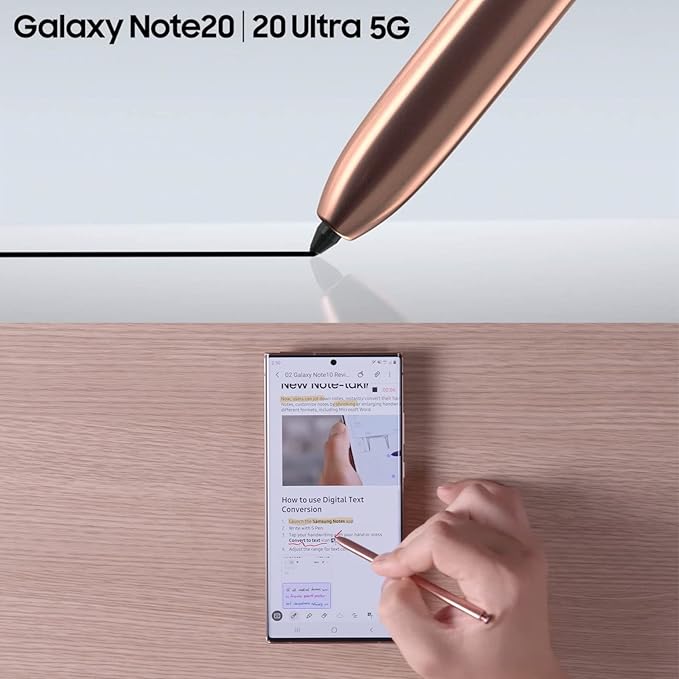 Note 20 Ultra S Pen WithBluetooth Replacement for Samsung Galaxy Note 20 Ultra Stylus PenPN980BAEGUSNote Plus/Note 20/Note 20 5G S Pen(Gold)