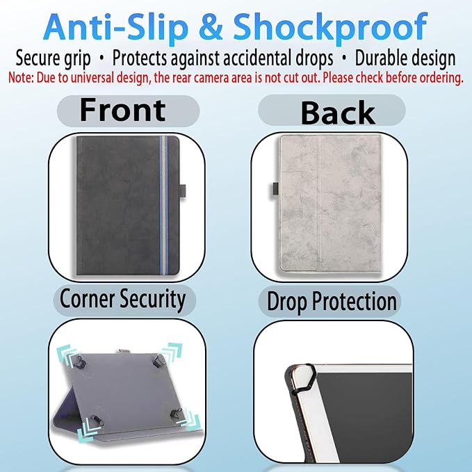 Case for T-Mobile REVVL Tab 2 10.1 Tablet 2025 – 2-in-1 Keyboard Folio with Pen Holder Corner Protection Adjustable Viewing Angles (Sky Blue T-Mobile Revvl Tab 2 Case)