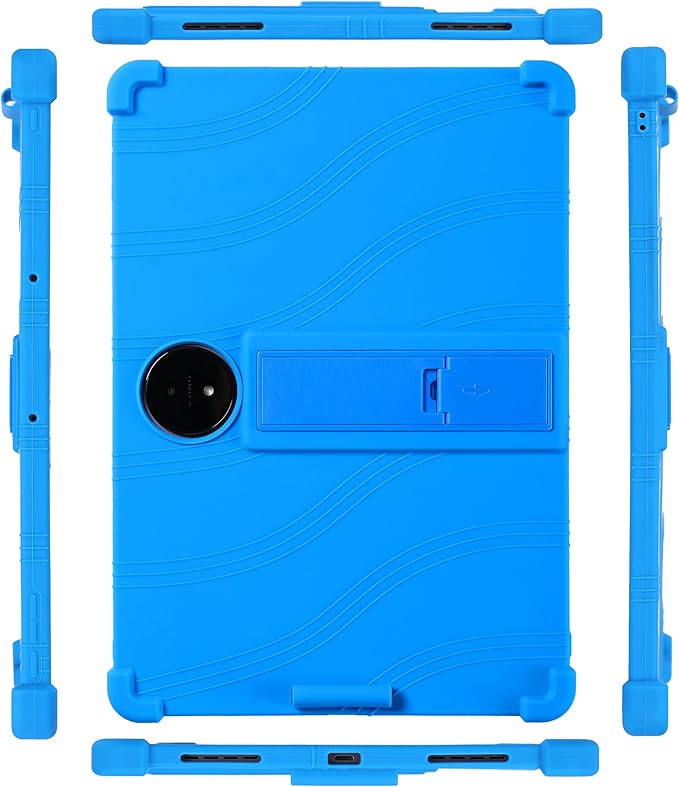Case for TCL NXTPAPER 14 Android Tablet 14.3 Inch Soft Silicone Heavy Protective Cover with Adjustable Kickstand Stylus Holder Purple