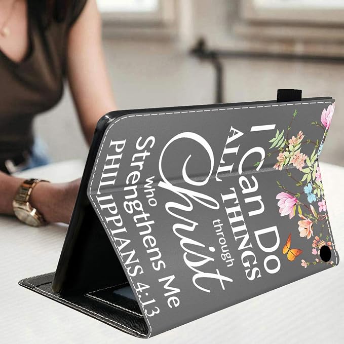 Floral Quote Bible Verse Philippians 4:13
