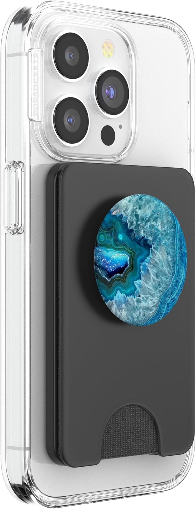 Turquoise Blue Teal PopSockets PopWallet for MagSafe