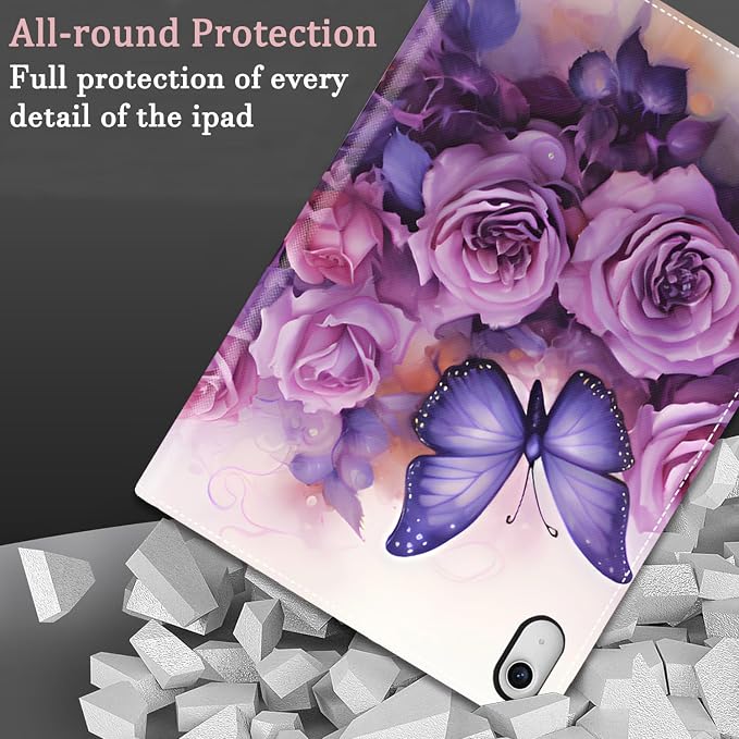 Butterflies and Purple Roses