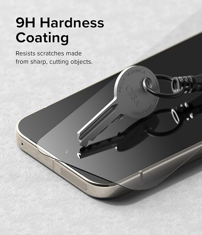 Ringke Easy Slide Tempered Glass Designed for Google Pixel 9/9 Pro Screen Protector [Super Easy to Install] Case Friendly Shatterproof Premium 9H Hardness - 2 Pack