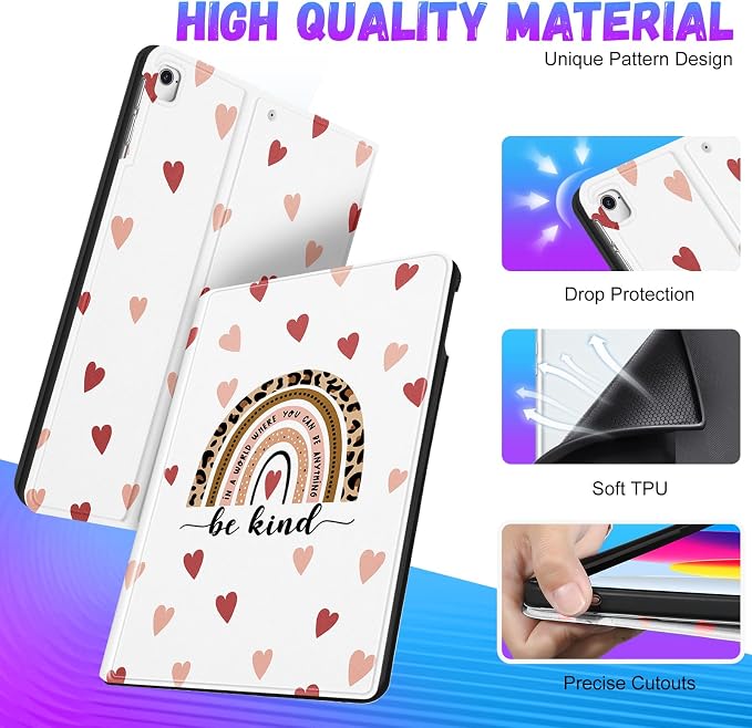 5-for iPad 9.7-Hearts Rainbow