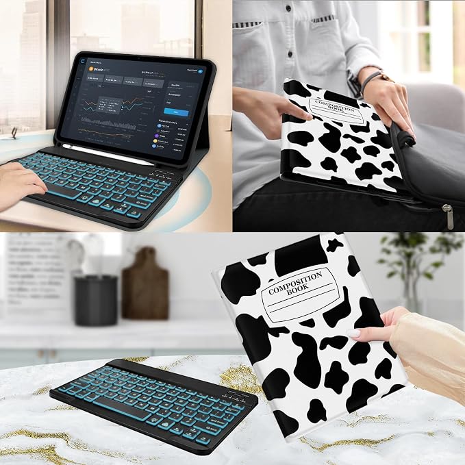 Notebook Cow Black