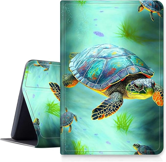 DIGTIALLL Case for iPad A16 11th Generation 11 inch 2025 / i10th Generation 10.9 Inch 2022 PU Leather Smart Premium Stand Protective Cover with Auto Sleep/WakeTurtle