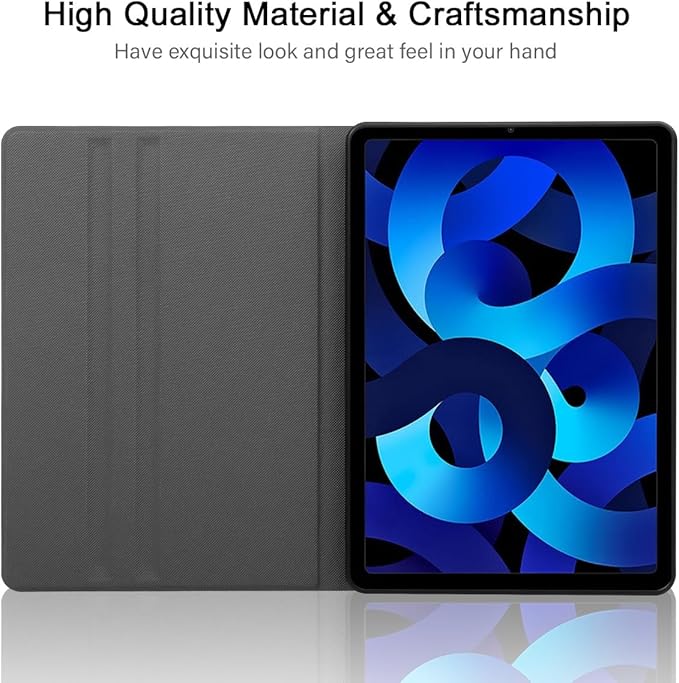 Aesthetic Summer Shells Tablet Case for iPad Air 5th/4th 2022/2020 10.9/Air 11(M3 2025/M2) 11 Cute Ocean Beach Starfish Pattern Cover for Girl Women Trendy Protective Flip PU Leather Funda