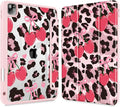 Mektron Case for iPad Pro 11 inch Case M2 2022 Generation 4th Fit 2021 2020 2018 iPad Pro 11 (3rd 2nd &amp 1st Gen) -Buit in Pencil Holder with Shockproof Cover Clear Shell Cherry &amp Cheetah