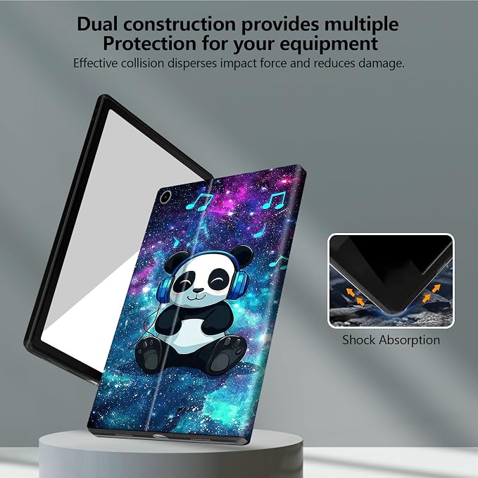 Blue Galaxy And Cute Panda