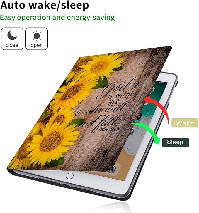 Bible Verses Psalm 46:5 Wood and Sunflower