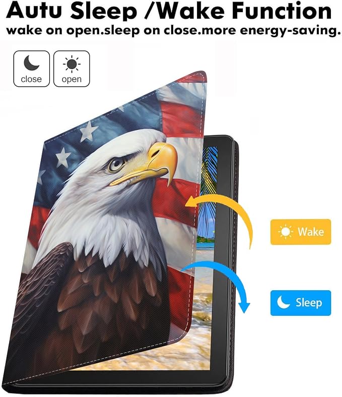 Patriotic American Flag Bald Eagle