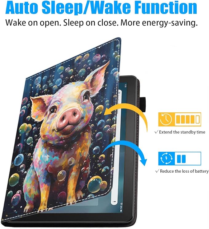 Watercolor Art Cute Pig