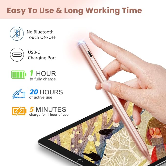 Electronic Stylus Pen for Lenovo Tab M10 M11 PlusNew Plastic Point Tip with Precise and Accurate Drawing Pens Compatible with Lenovo Tab M10 M11 Plus Stylus PencilPink