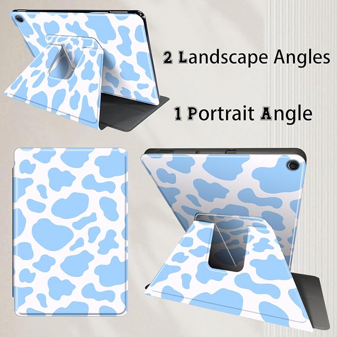 Blue Cow Print