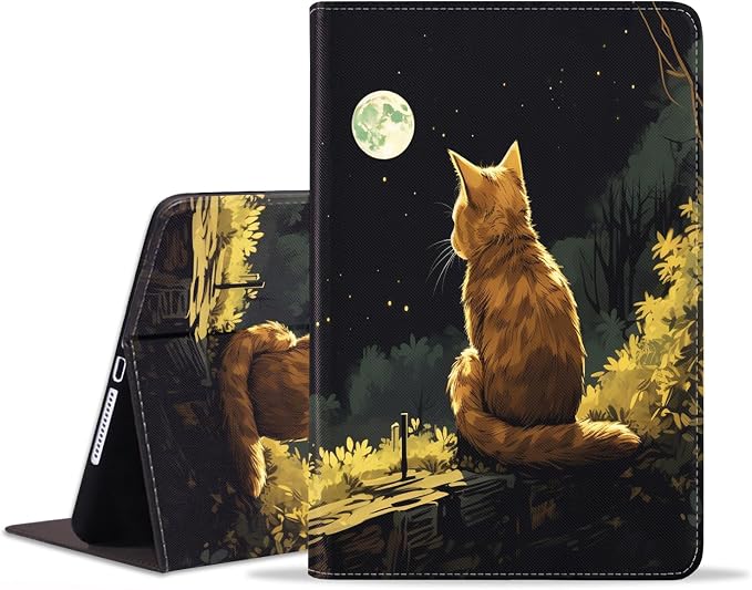 Cat Under the Moon