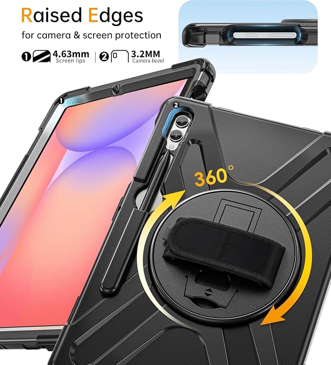 S10 Lite/S10 FE/S9 FE/Tab S9/S8/S7-Black