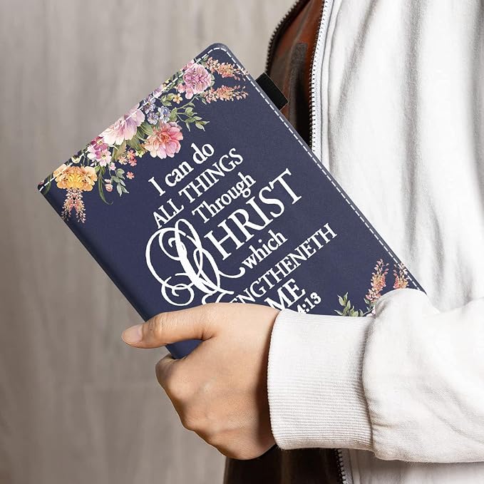 Floral Quote Bible Verse Phil 4:13