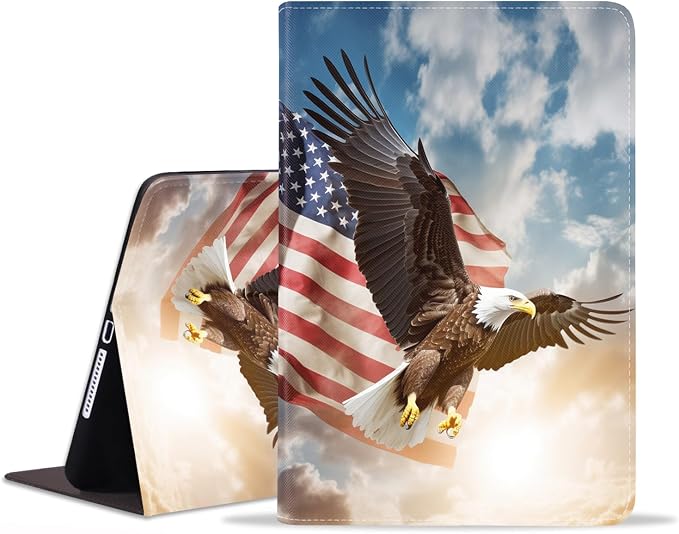 Patriotic Bald Eagle American Flag