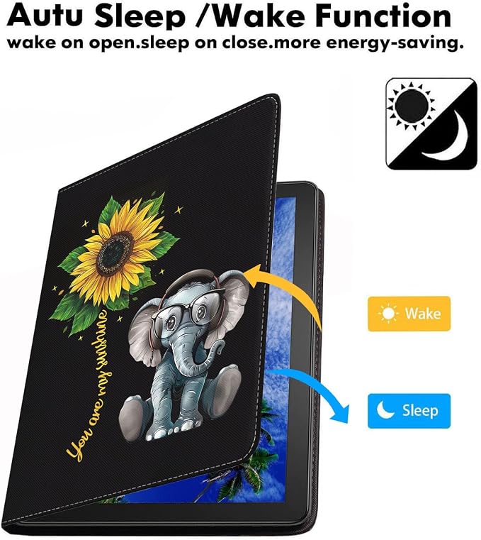 Elephant and Sunflower