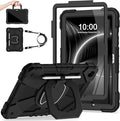 Case for Samsung Galaxy Tab A11+/A9+ Plus 11 Inch with Screen Protector/Rotating Stand/Pen HolderMilitary Grade Shockproof Cover for Galaxy Tab A11 Plus /A9 Plus CasesBlack