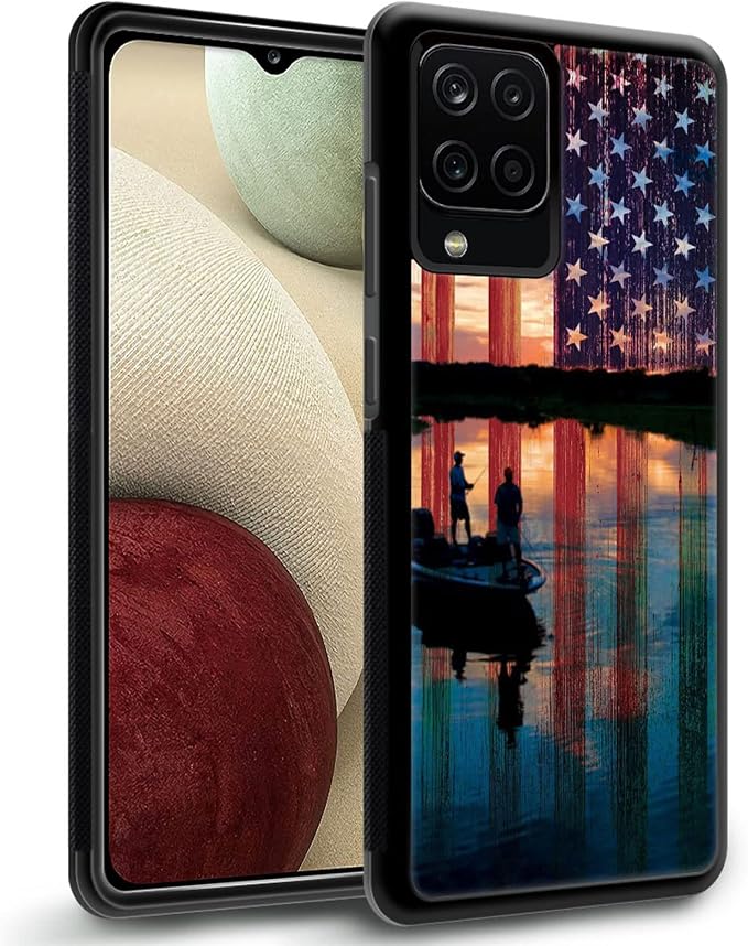 Fishing Red Usa Flag