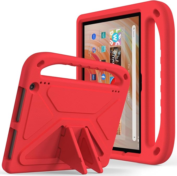 Dteck Kids Case for Fire HD 10 &amp HD 10 Plus Tablet(13th/11th Generation 2023/2021 Release)Lightweight Shockproof Kid-Proof Cover with Handle Stand for Kindle Fire HD 10 Kids Tablet 2023 2021 Re