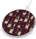 Red Wine Glass and Bottles Phone Charger Magnetic Charging Pad Anti-Slip with USB Cable