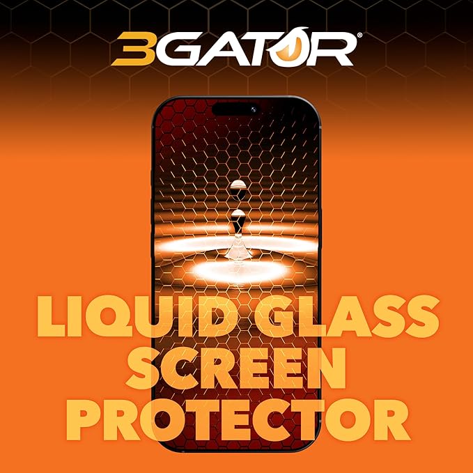 3GATOR by cellhelmet Liquid Glass Wipe On Extreme Glass Protection with $300 Repair Protection Guarantee | Made in the USA | Universal Screen Protector for Phones Smart Watches and Tablets | Scratch