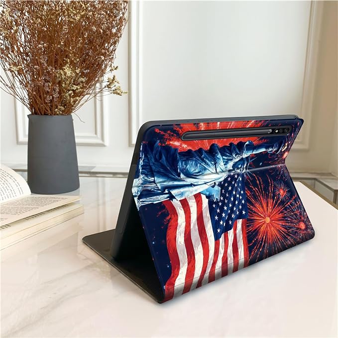 Statue of Liberty American Flag