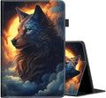 Case for All-New Amazon Kindle Fire HD 10 and Fire HD 10 Plus Tablet (13th/11th Generation 2023/2021 Release) 10.1 Slim Folding Stand Cover with Auto Wake/Sleep Wolf Art