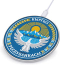 Emblem of Kyrgyzstan Fast Portable Charger 10W Funny Graphic Phone Charging Pad with USB Cable