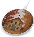 Fall Country Barn Wireless Charger Fast Wireless Charging Pad with USB Cable 10W Anti-Slip Magnetic Wireless Charger Portable Slim Charger Puck Travel Charging Station