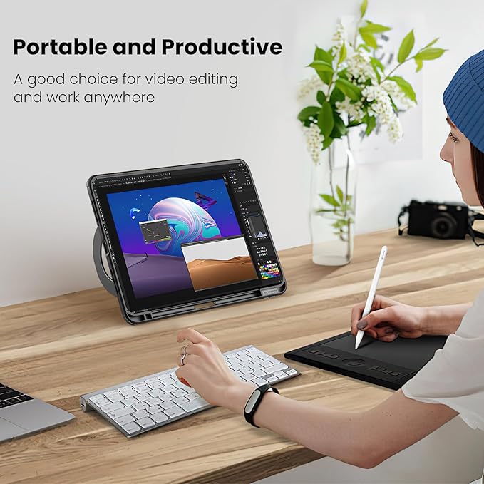 Nillkin Camshied Pro Case for iPad Pro M5 11 inch 2025 M4 2024 Magnetic Slim Protective Case with Stable Adjustable Tablet Kickstand Holder Pencil PocketGeneral Aviation Vertical/Horizontal Stand