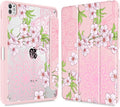 Mektron Case for M5/ M4 iPad Pro 11 inch 2025/2024 with Pencil Holder Compatible Models: A3357/A3358/A3359/A2836/A2837/A3006 Shockproof Cover Clear Shell Blossom Sakura-Pink