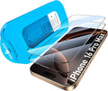 2 Pack HD Clear Screen Protector for iPhone 16 Pro Max 9H+ Tempered Glass Anti-Scratch Film Easy Installation Auto Alignment Dust Removal Military-Grade Protection Bubble-Free