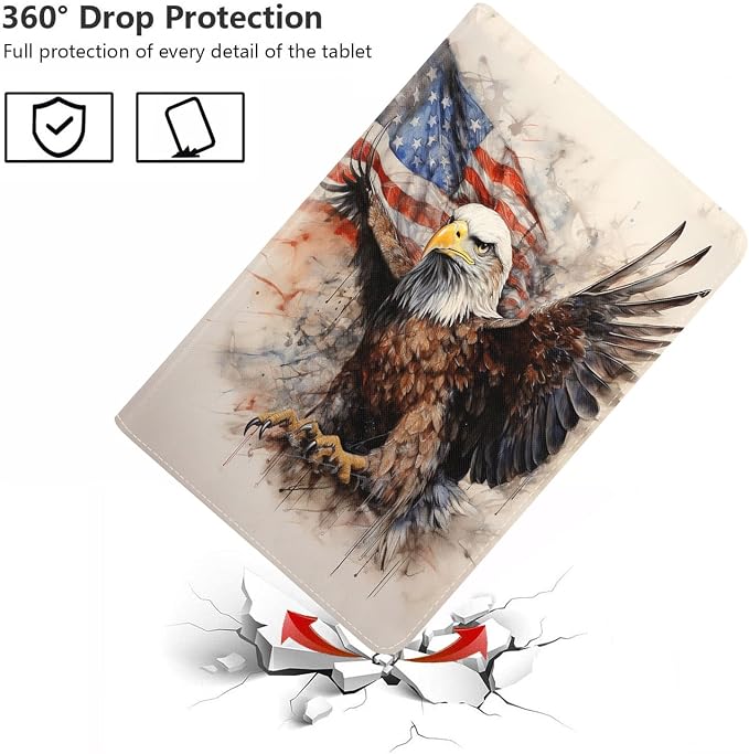 Patriotic American Flag Bald Eagle