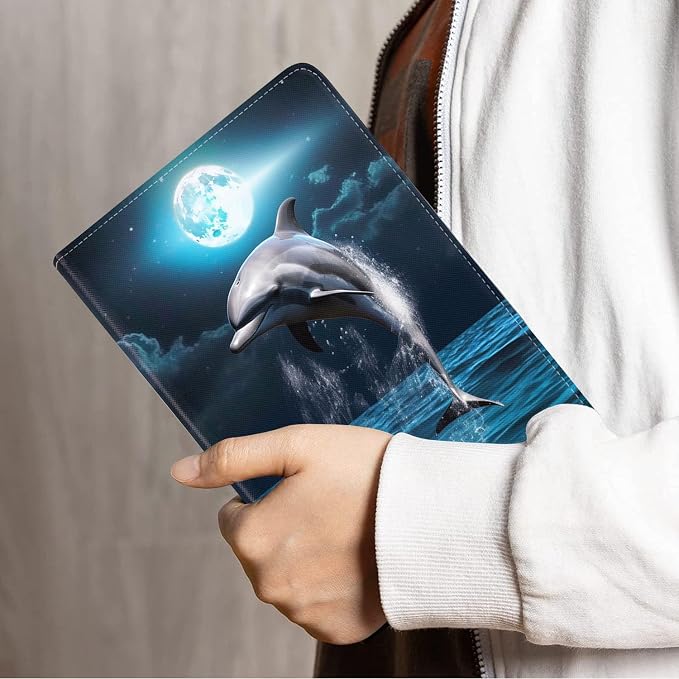 Dolphin Under the Moon