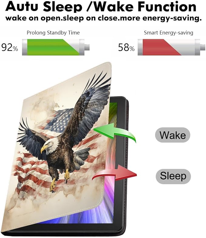 Patriotic American Flag Bald Eagle