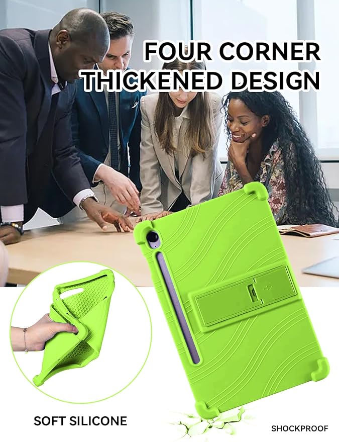 Case for Samsung Galaxy Tab S10 FE Plus/S10 FE+5G 13.1-Inch - Protective Cover with S Pen Holder &amp Multi-Angle Viewing Stand (Green)