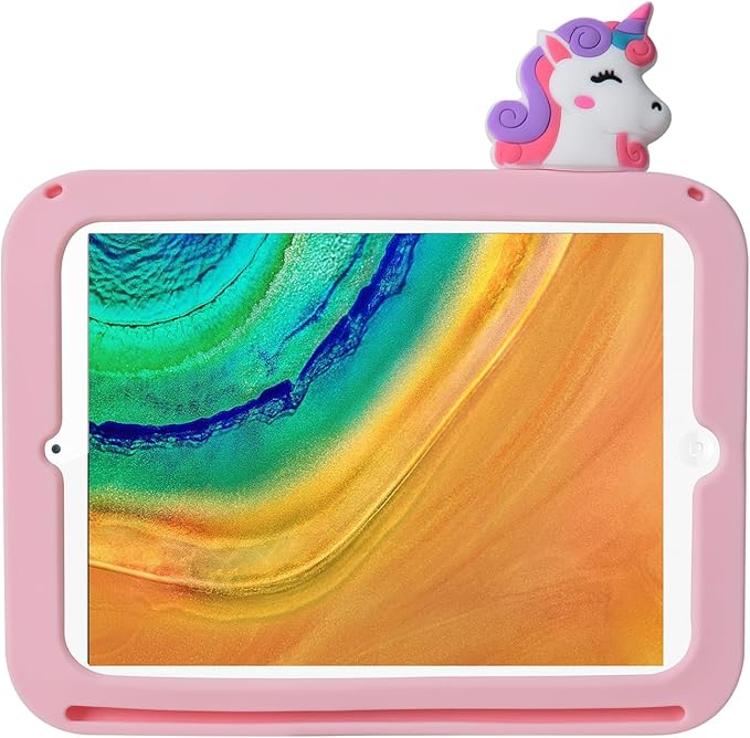 Cartoon Case for Samsung Galaxy Tab A8 10.5 2022MONEHOYSY Cute Soft Silicone Kickstand [Drop ProofShock ProofAnti Slip] Back Stand Cover Case for Kids Children Teens Girls Boys (House-2)