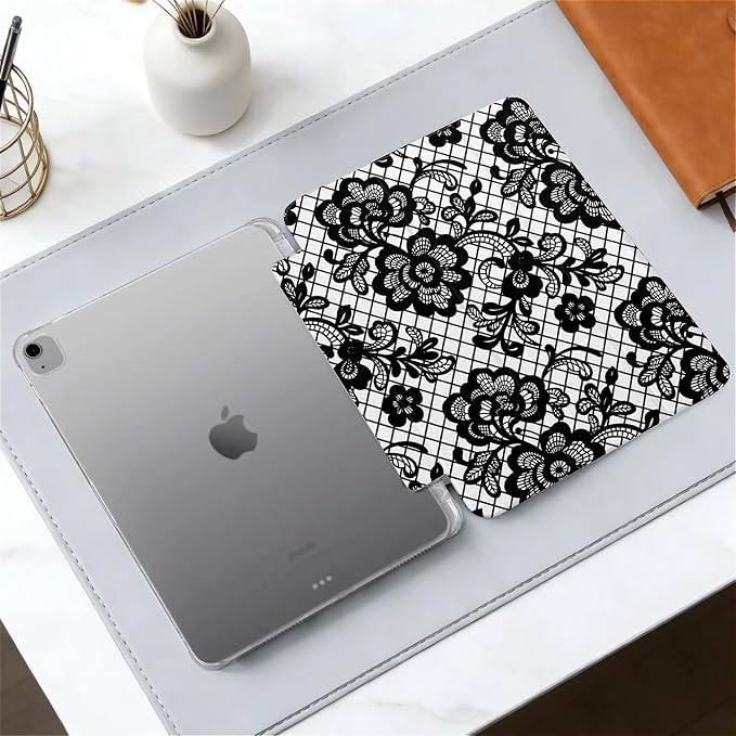Black lace floral Graphic Aesthetic