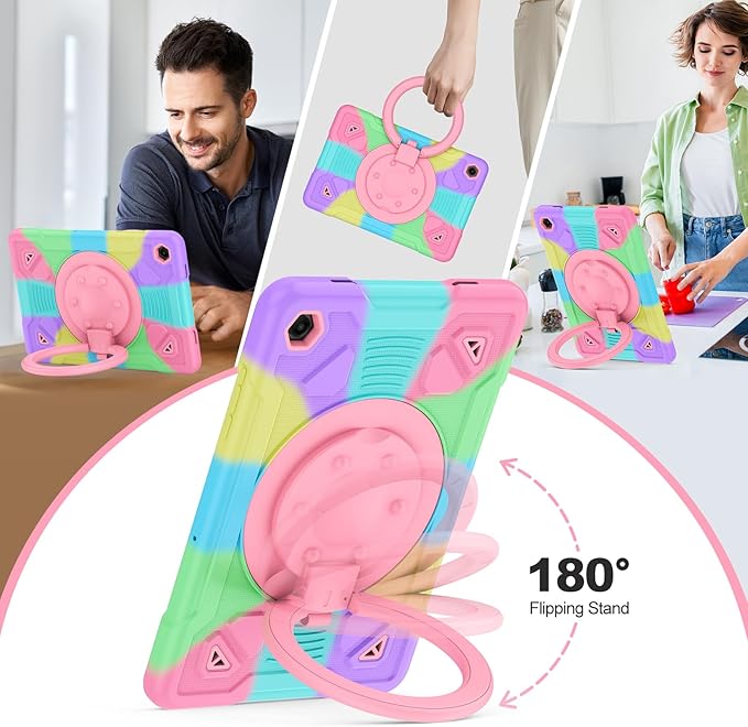 for Samsung Galaxy Tab A11 Plus/A9 Plus Case with Screen Protector/360° Rotating Stand/Shoulder Strap Full Body Rugged Cover for Galaxy Tab A11+ Plus/A9+ Plus 11 inch 2025/2023 Released