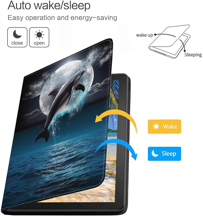 Dolphin Under the Moon