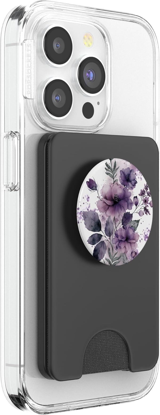 Purple Lavender Blossom Leaves Flower Floral Girly PopSockets PopWallet for MagSafe